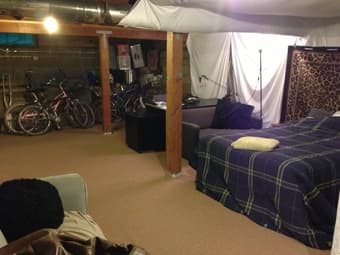$750 Furnished basement room in large craftsman grp house: 10/1-12/31 3