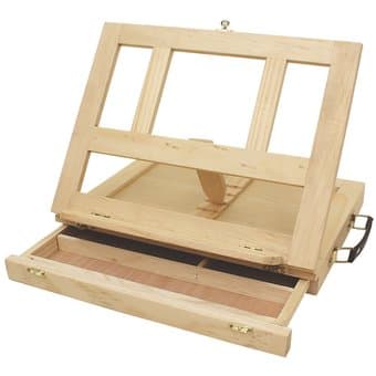 beautiful desk easel - comes with small drawer and free palette - $10 1