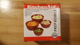 KitchenAid set of 4 prep bowls (1/2/3/4 cups) - $11 1