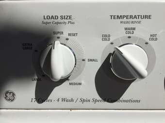 GE 3.2 CU. FT Super plus capacity washer $200 3