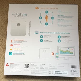 Fitbit smart weight scale, standing garment rack, baking gloves 2