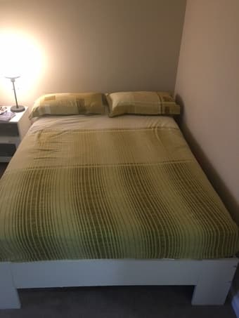 TWIN Bed/ mattress and NIGHTSTAND 1