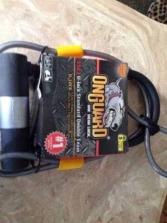 new bike lock ($20) 1