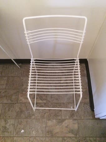 Retro White Dining Chairs 1