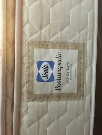 Sealy Posturepedic Pillowtop Mattress and Bed Frame (full size) - $150 1