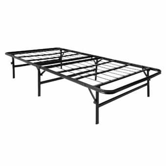 Twin-XL Foldable Metal Platform Bed Frame and Mattress Foundation $40 1