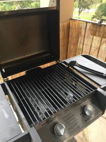 Propane grill with tank: $100 2