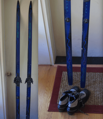 $25 cross country skis+ boots 1