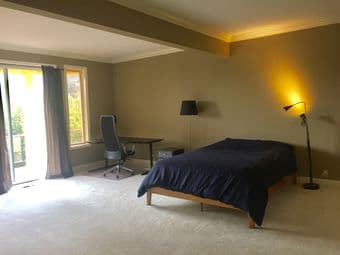 Big Bedroom in Los Altos Hills Mansion w/ Private Patio Access! 1