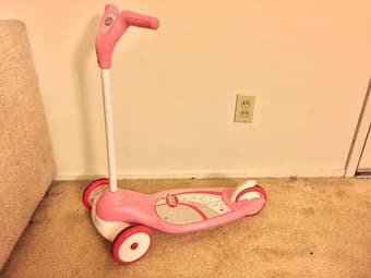 Moving out sale: 12" Disney Princes girl bike with doll carrier 2