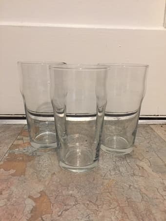 Pub drinking pint glasses, set of 3, $5 1