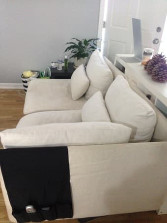 White IKEA couch for $100 2