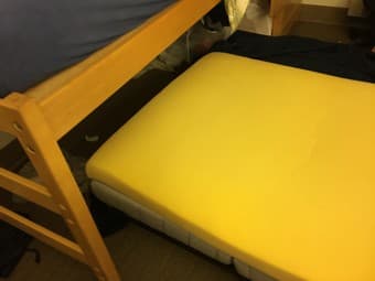 3" twin xl size foam mattress topper 2