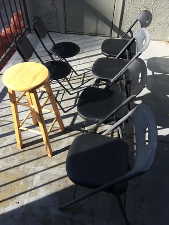 Chairs for sale 5$ 1