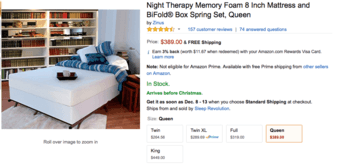 Barely New, Queen Bed, Memory Foam 8 Inch, $200 obo 2