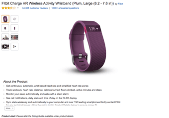 FitBit Charge HR For Sale 1