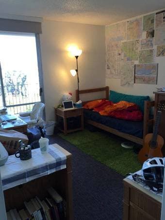 One bedroom on campus, 808/month (or 26.5/day) 1