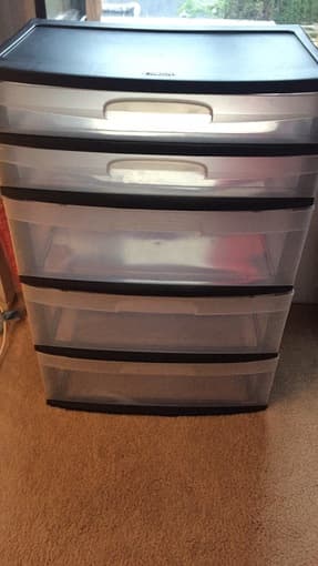 Sterilite 5 drawer wide Tower - $18 1