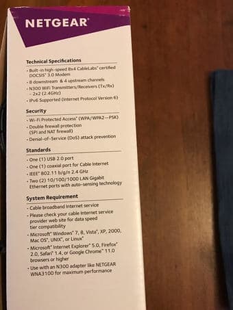 Wifi Cable Modem Router 1