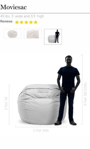 Selling ENORMOUS beanbag/pouf (Lovesac) 1