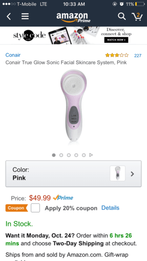 Conair Sonic Face Brush with 2 face brush 1 body brush 3