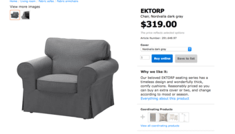 IKEA EKTORP Chair (Original Price $319) 2