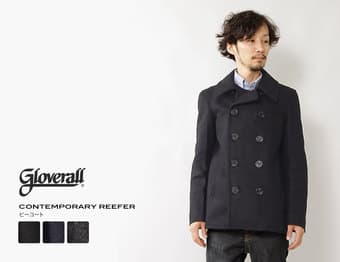 GLOVERALL MENS Reefer SLIM FIT BLACK made in ENGLAND 2