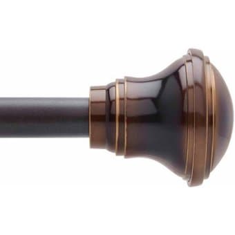 2 Bronze Curtain Rods - 2