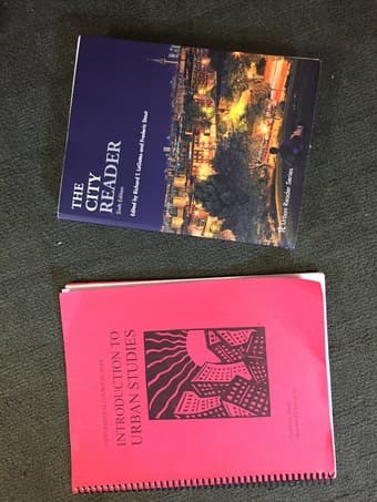 Intro to Urban Studies, Urbanst110 1