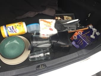 Ultimate Nomad Kit: plates, blender, pillows, sleeping bag, bowls, etc 1