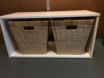 Ikea storage with baskets 1