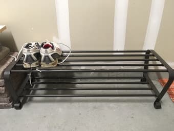 Ikea PORTIS shoe rack, black 1