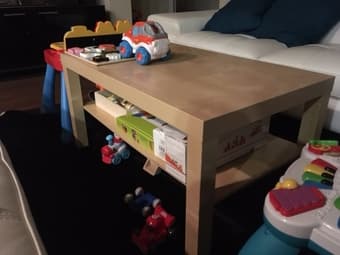 Ikea LACK coffee table, birch effect 1