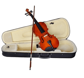 4/4 Full Size Natural Acoustic Violin Fiddle with Case Row Rosin W 1