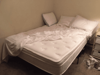Full mattress 13 Inch and bed frame set (4 month old) - $350 3