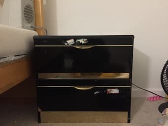 Twin Size bed frame $30 + tea table $10 2