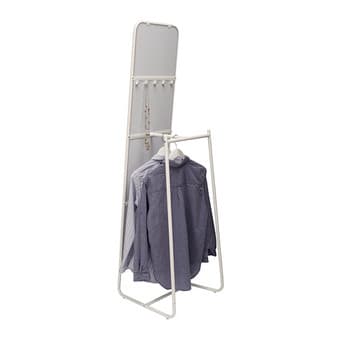 IKEA Full-body Floor mirror with hangers, white 2