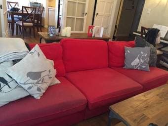 Ikea Kivik sofa + throw pillows (Free!) 1