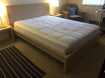 Almost new MALM bed fram + mattress 1