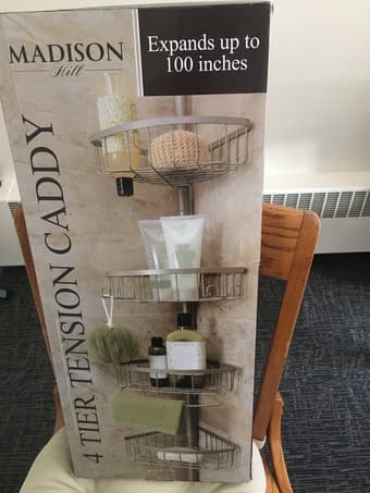 NEW  4-Tier Tub and Shower Tension Pole 1