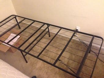 almost new mattress and frame 1