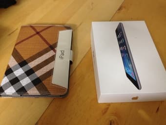 iPad mini 3 64G (silver) with case ($280OBO) 1
