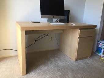 MOVING SALE - MALM desk 1