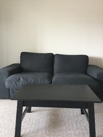 IKEA sofa ($200) and free table 1