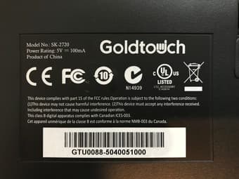 Goldtouch V2 Adjustable Ergonomic Keyboard -- PC/Mac -- USB 3