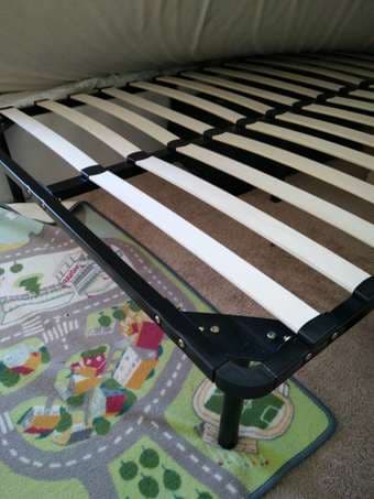 queen size bed frame - $40 1