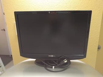 Insignia 19'' HDTV, Microsoft ergonomic keyboard, DVD player, printer 1