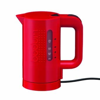 Red 17 oz Bodum water kettle 1