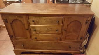 Moving sale, garden chaise lounge, cupboard, child bed, chair 2