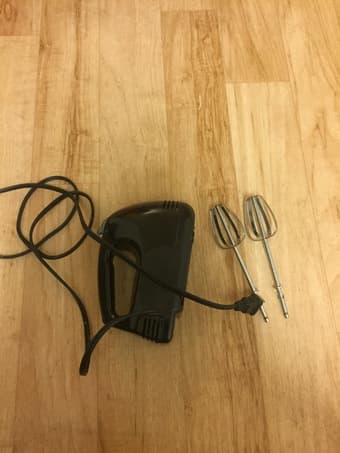 Iron, Hand Mixer, kebab skewers 2